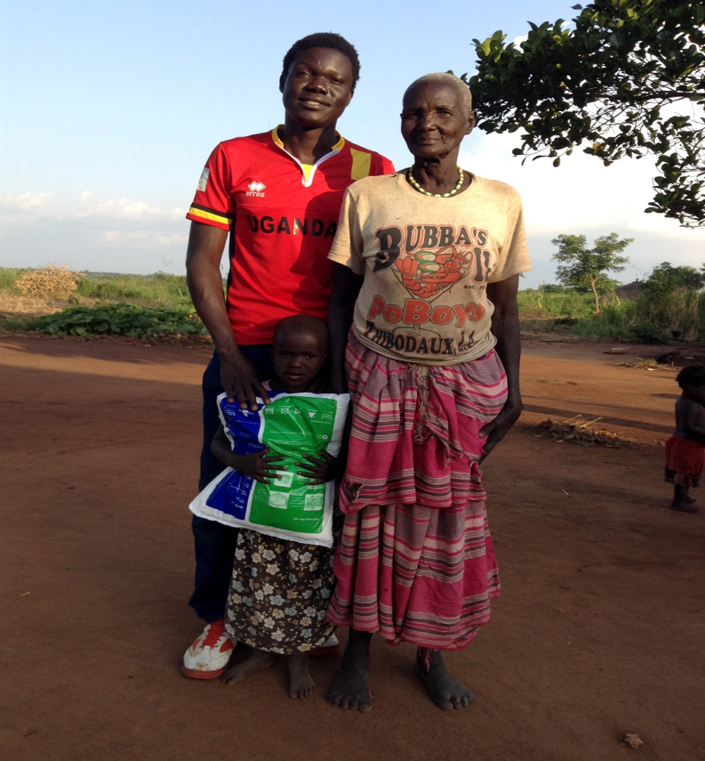 A grandmother with her granddaughter receiving SafeNet®️